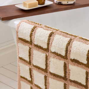 Soft premium microfiber bathmat with anti-slip base by bathmat manufacturer in india