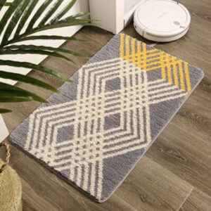 Soft durable microfiber bathmat with anti-slip base by bathmat manufacturer in india